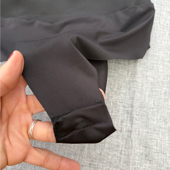 House of Harlow 1960 Black Satin Bodysuit - Picture 2 of 6